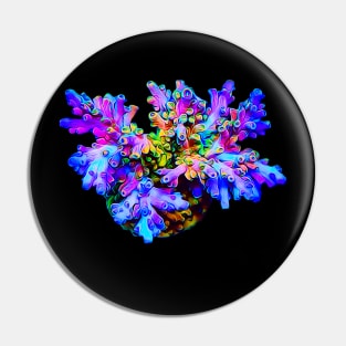 Blueberry Acro coral Pin