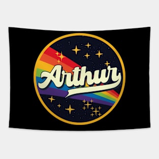 Arthur // Rainbow In Space Vintage Style Tapestry