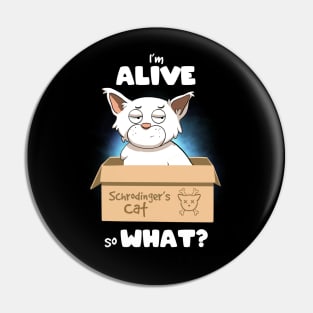 Schrodinger's cat Pin