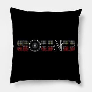 Sound Typography Design Pillow