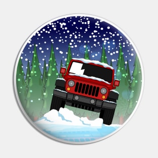 Off Road Snowy Adventure Pin