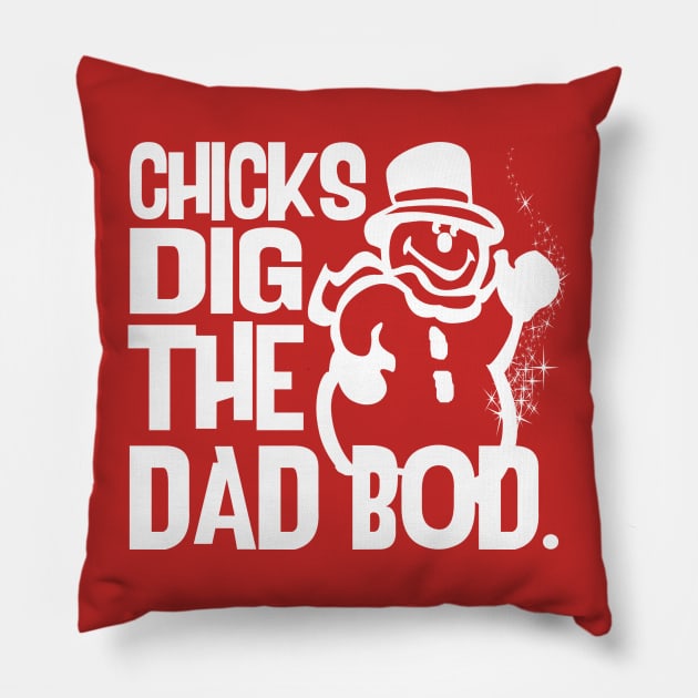 Frosty's Dad Bod Pillow by PopCultureShirts