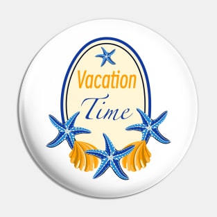 Vacation time logo Pin