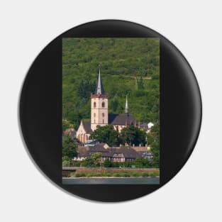 Old town, church, Lorch, Rhineland-Palatinate, Germany, Rhine, Middle Rhine Pin