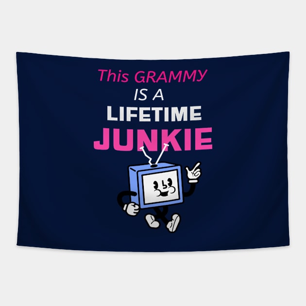 THIS GRAMMY IS A LIFETIME JUNKIE Tapestry by Grammy Nest