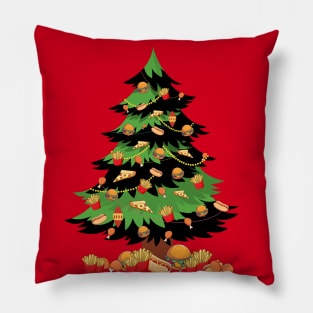 Burger Christmas Tree Pillow