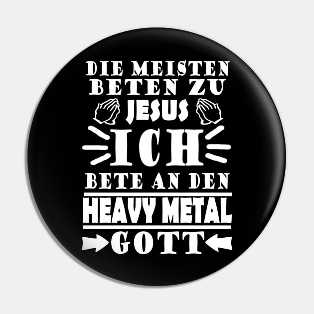 Heavy Metal Festival Headbang Gitarre Laut Pin by FindYourFavouriteDesign