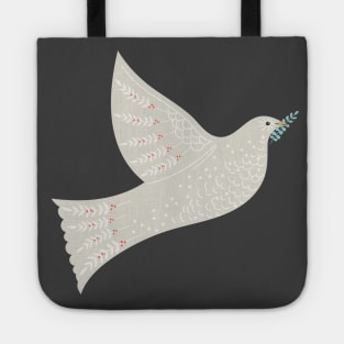 Folk Art Holiday Dove Tote