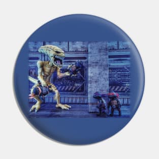 Pizza Monster Attacks Pin