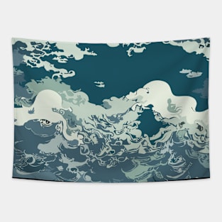 Ocean Wave Tapestry