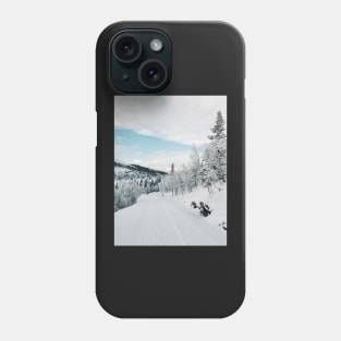 Wintertime in Norway - Snowy Landscape in Rondane National Park Phone Case