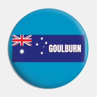 Goulburn City in Australian Flag Pin