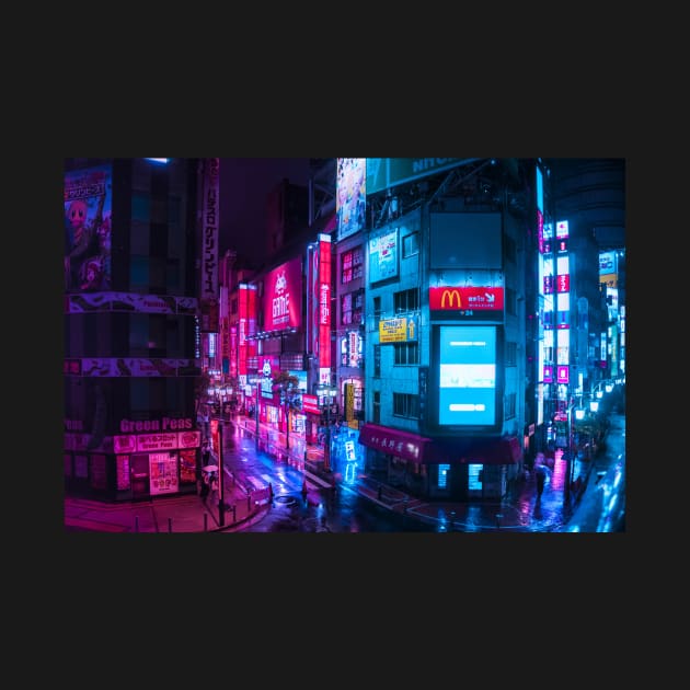 Post Apocalyptic Neon City Blues by HimanshiShah