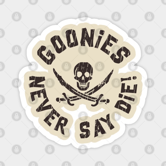 Goonies Never Say die Retro Magnet by Radenpatah