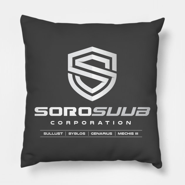 SoroSuub Corporation Pillow by MindsparkCreative