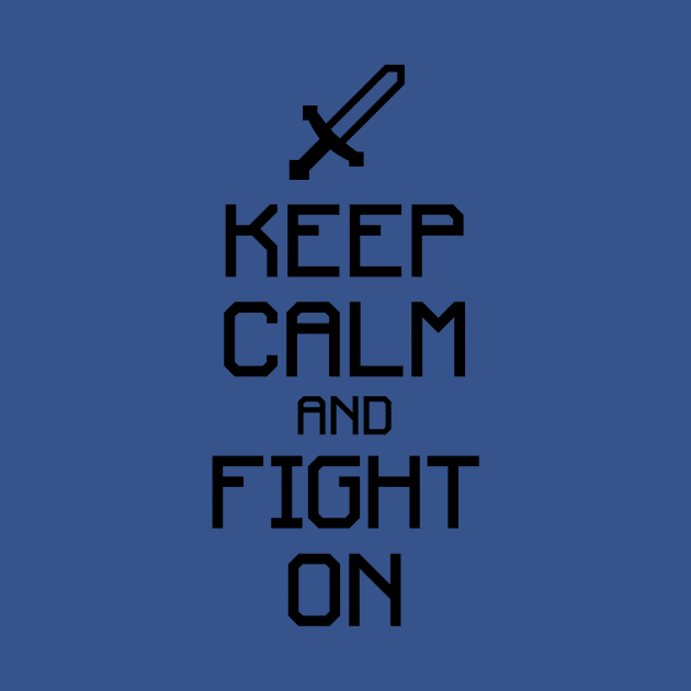 Keep calm and fight on (black) by hardwear