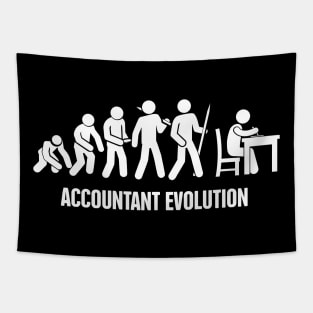 Accountant Evolution | Funny Accounting Design Tapestry