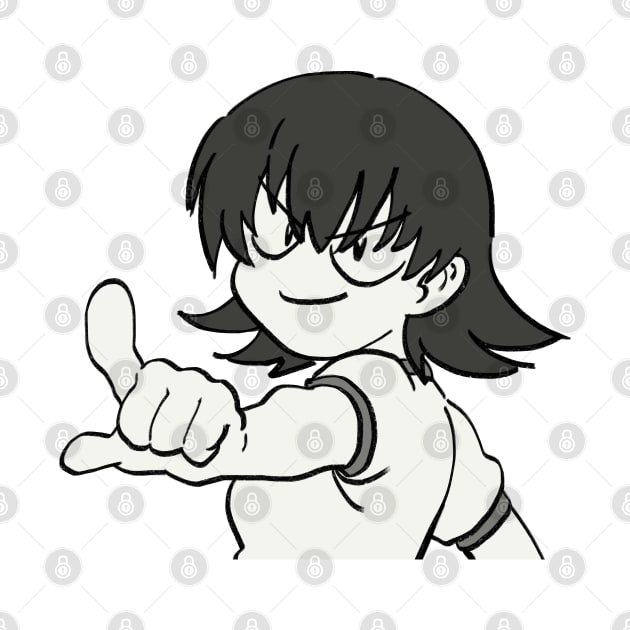 I draw smug tomo pointing / azumanga daioh meme by mudwizard