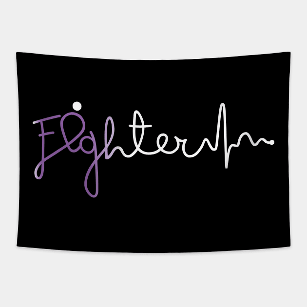 Fighter- Domestic Violence Gifts Domestic Violence Awareness Tapestry by AwarenessClub