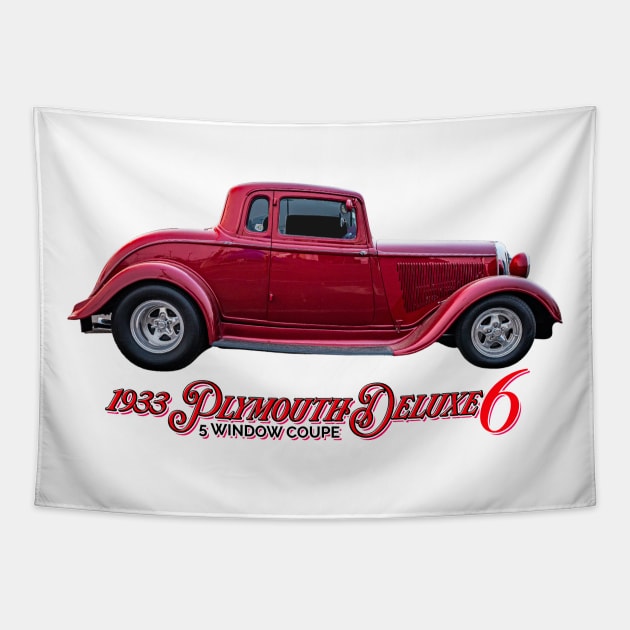 1933 Plymouth Deluxe Six 5 Window Coupe Tapestry by Gestalt Imagery