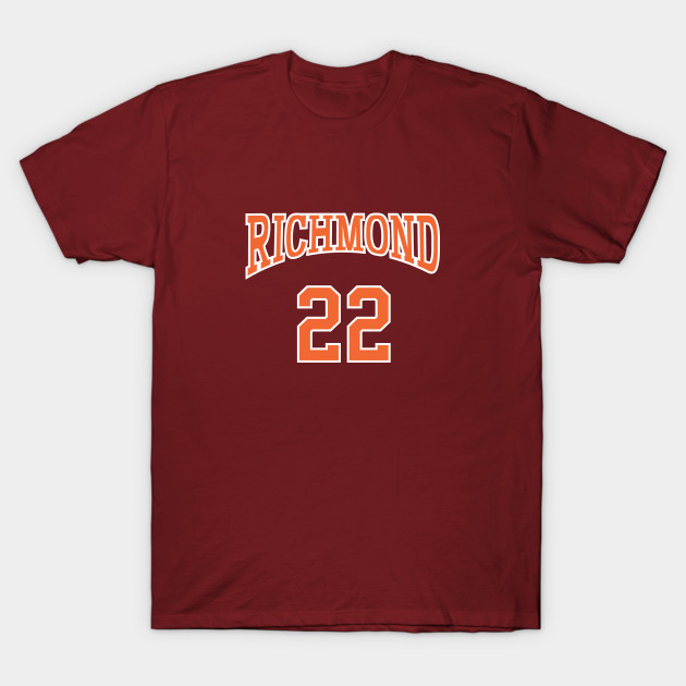 Timo Cruz 22 Richmond Oilers Home Basketball Shirt Richmond Oilers T Shirt Teepublic