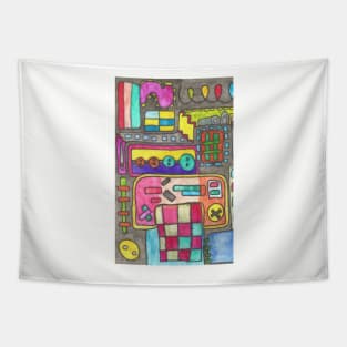 Colorful Patchwork Tapestry