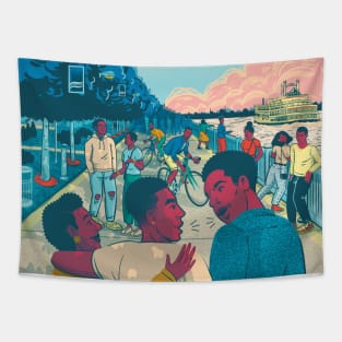 RIVER FRONT Tapestry