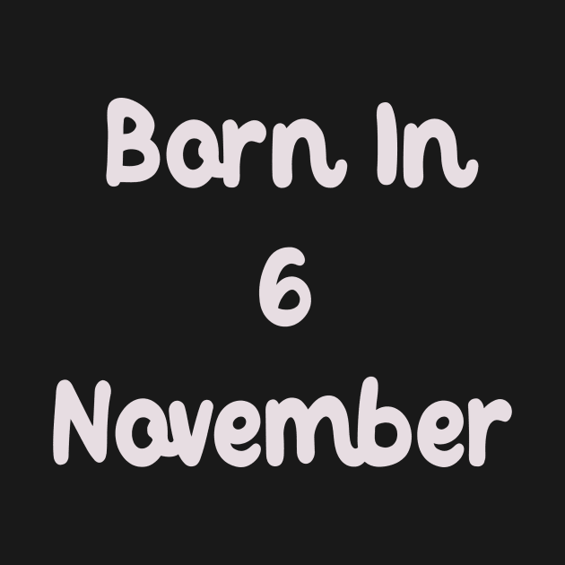 Born In 6 November by Fandie