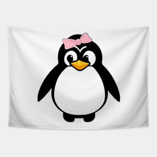 Penguin Girl Tapestry