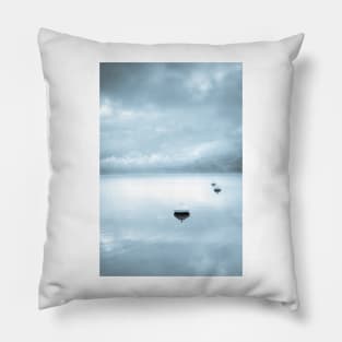 Winter Storm Cloud Reflections Pillow