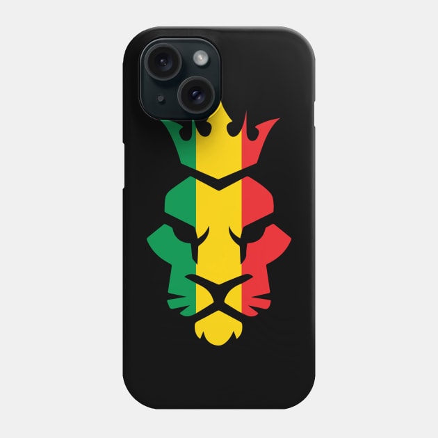 Rasta Lion Phone Case by Huemon Grind