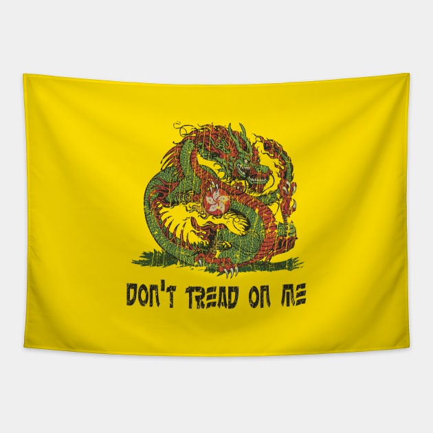 Don't Tread On Me (Hong Kong) - Vintage Tapestry by JCD666