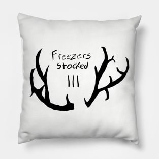 Deer Freezers Stocked Pillow