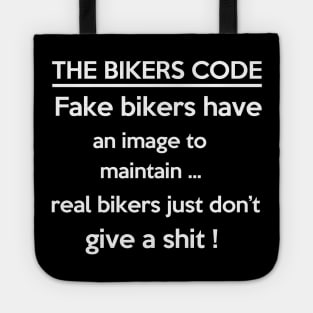 The Bikers Code Funny Gift For Biker Men Women Tote