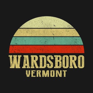 WARDSBORO VERMONT Vintage Retro Sunset T-Shirt