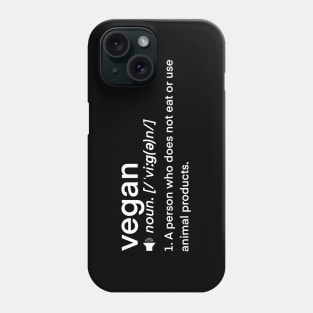 Dictionary Definition word- Vegan Phone Case