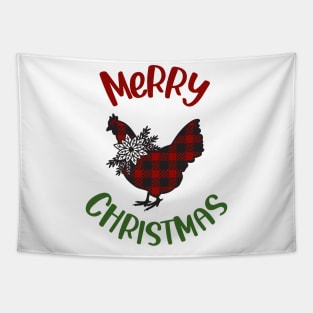 Xmas Chicken Merry Chickmas Tapestry