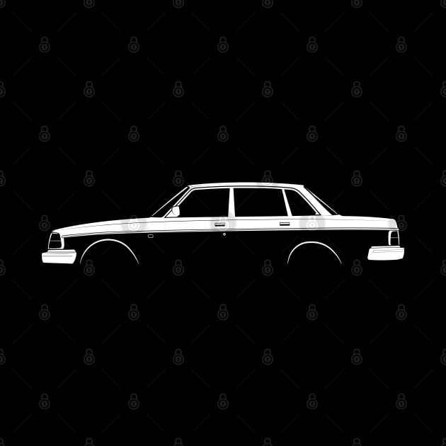 Volvo 240 Silhouette by Car-Silhouettes