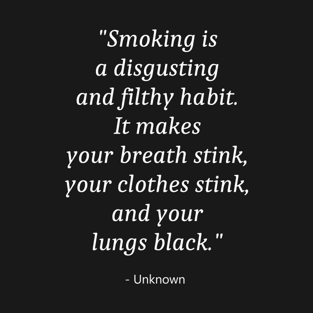 Quote About No Smoking by Fandie