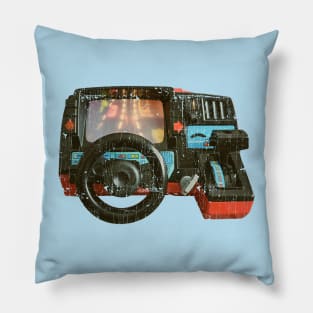 80s Car Racing Simulator Pillow