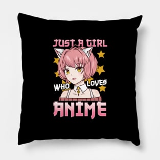 Just A Girl Who Loves Anime - Cosplay Girl Costume Pillow