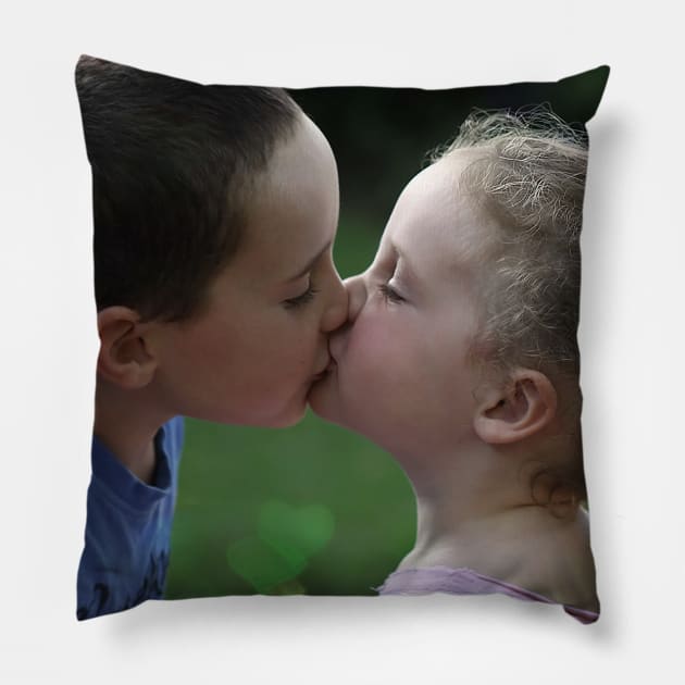 Sweetest Kiss Pillow by micklyn