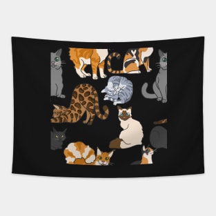 A Clowder of Cats Tapestry