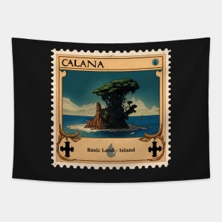 MTG - Island Stamp - Calana - Postage Stamp Series Tapestry