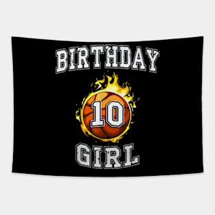 10th Birthday basketball 10 years old Tapestry