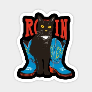 Cat Cowboy Adventures Wrangler Magnet