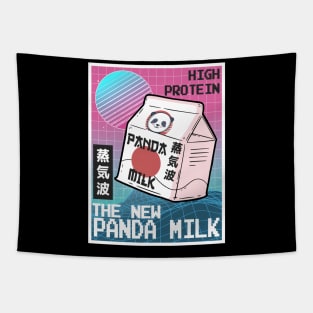 Vaporwave Aesthetic 80s 90s 80th Synthwave Panda Tapestry