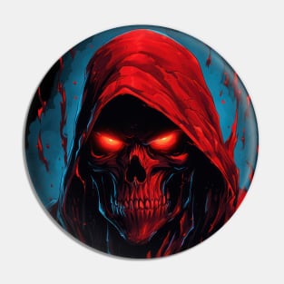 Red Skull Pin