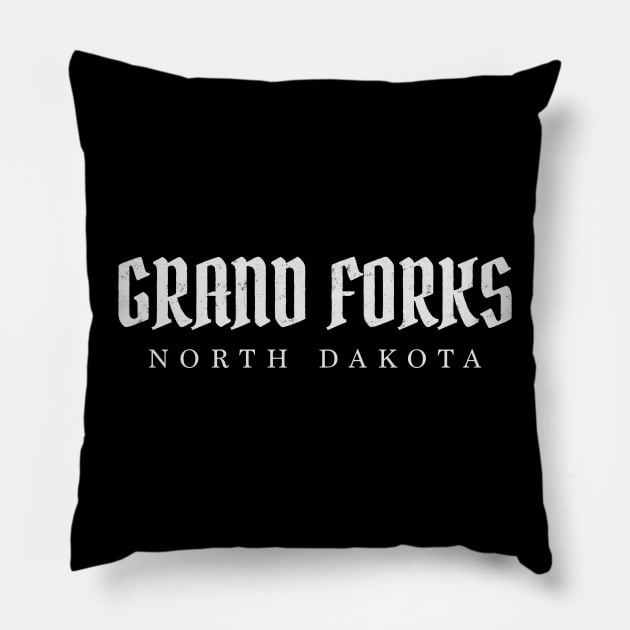 Grand Forks, North Dakota Pillow by pxdg