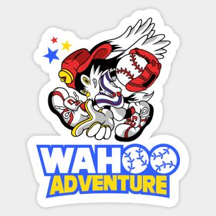 team wahoo  Sticker for Sale by AnomisShops